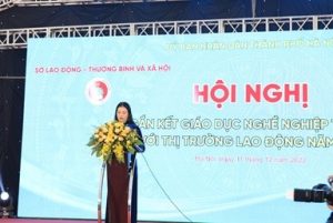 Ảnh: Bà Bạch Liên Hương - Giám đốc Sở Lao động – Thương binh và Xã hội Hà Nội