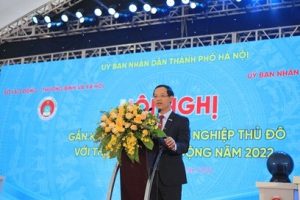 Ảnh: Ông Trương Anh Dũng - Tổng cục trưởng Tổng cục Giáo dục nghề nghiệp phát biểu 