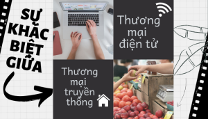 Sự khác biệt giữa thương mại điện tử và truyền thống (nguồn ảnh: Internet)