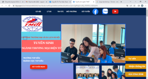 (Landing page của sinh viên lớp TMĐT13A)