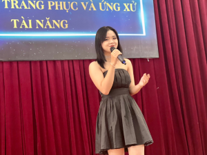 Phần thi Tài năng của thí sinh Hà Thị Ngọc Minh Thu