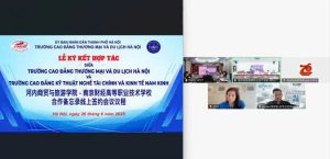 Điểm cầu Việt Nam và Trung Quốc tại Lễ ký kết