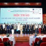 Đại diện Trường Đại học Shin Ansan (Hàn Quốc), Phòng Thương mại Hàn Quốc tại Việt Nam và lãnh đạo Trường Cao đẳng Thương mại và Du lịch Hà Nội tham dự Hội thảo “Cơ hội học tập và phát triển nghề nghiệp tại Hàn Quốc”