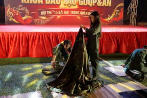 Thi nghiệm vụ gấp chăn màn của các Tiểu đội