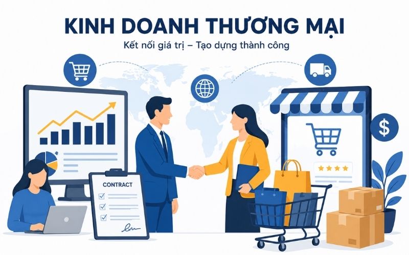 Ngành kinh doanh thương mại: 2k8 học gì ra trường dễ xin việc?