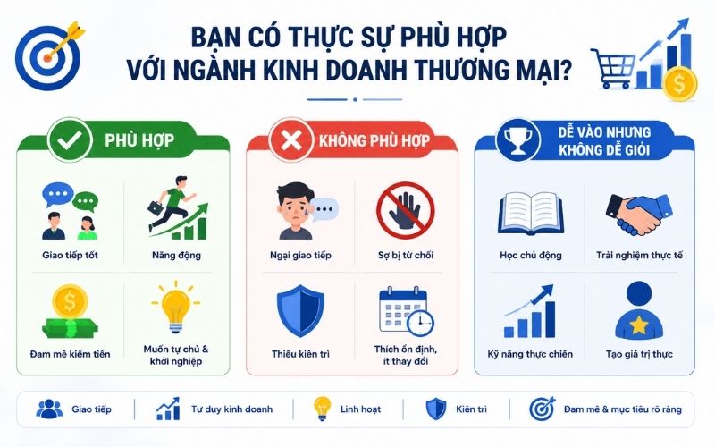 Ngành kinh doanh thương mại: 2k8 học gì ra trường dễ xin việc?