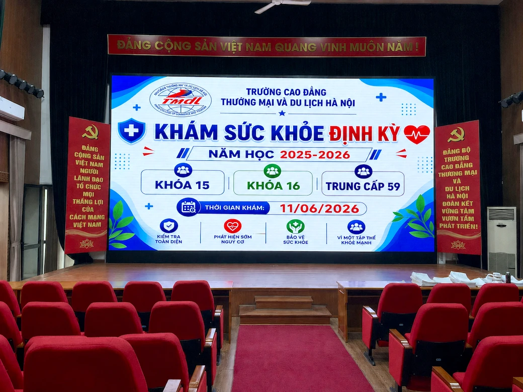 HCCT triển khai khám sức khỏe định kỳ: Đảm bảo thể chất HSSV
